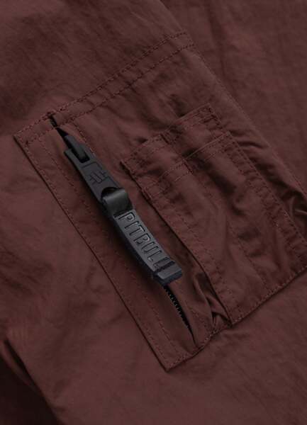 Kurtka męska przejściowa z kapturem PIT BULL "STEIN" - bordowy