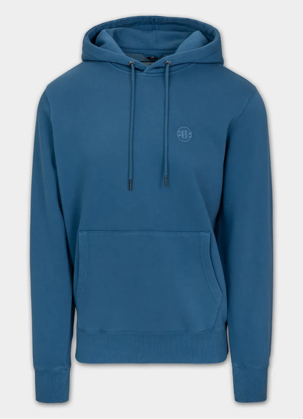  PIT BULL Washed Men&#39;s Hoodie &quot;Lancaster II&quot; - Blue