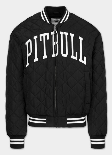 Kurtka pikowana przejściowa bejsbolówka PIT BULL "JUPITER" - czarny