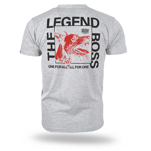 Dobermans Aggressive &quot;THE LEGEND BOSS&quot; TS382 T-shirt - gray