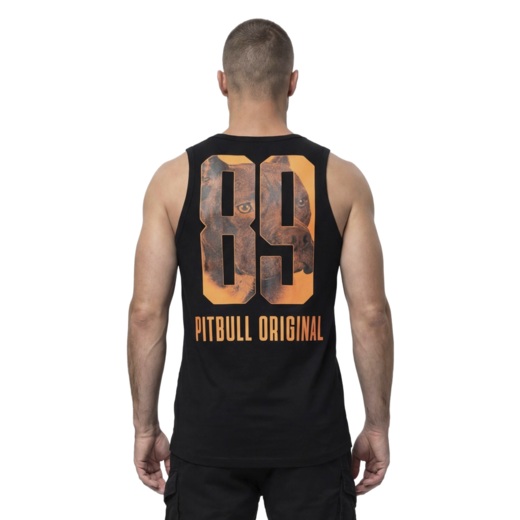 Tank Top PIT BULL Slim Fit "EIGHTY NINE DOG" - black