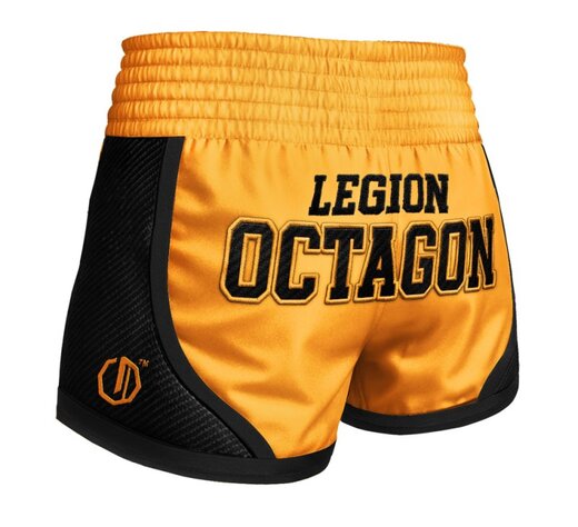 Spodenki Kickboxing/Muay Thai Legion Octagon Kevlar PREMIUM gold