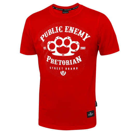 T-shirt Pretorian "Public Enemy" - red