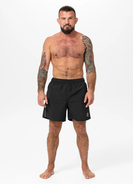 Szorty kąpielowe męskie PIT BULL "CROWNHILL" - czarne