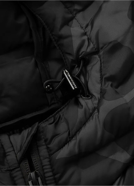 Kurtka wiosenna z kapturem PIT BULL "Roxton" - all black camo