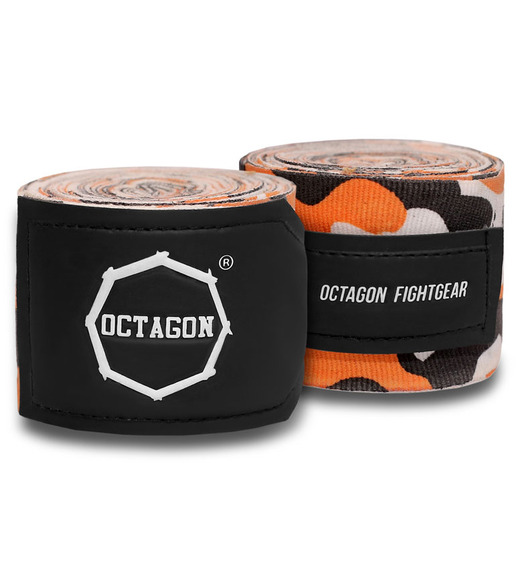 Bandaże bokserskie owijki Octagon 3 m Fightgear Supreme Basic - camo orange