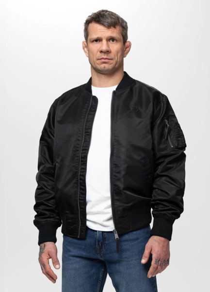 Kurtka bomberka przejściowa PIT BULL "MA-1 AKRON" - czarny