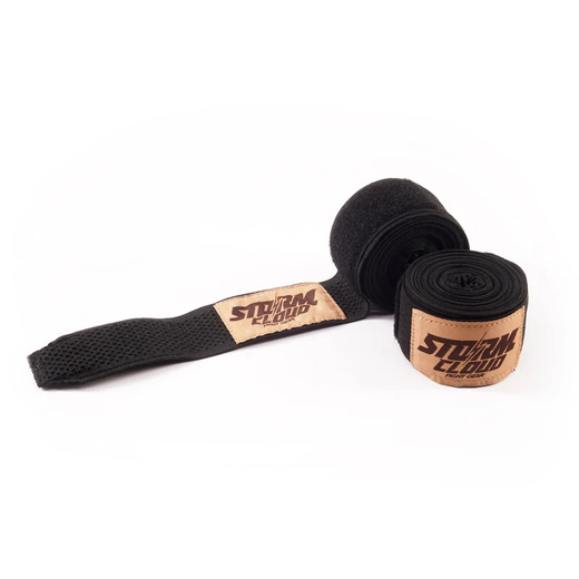 StormCloud HW MESH boxing bandage wraps 4m - black