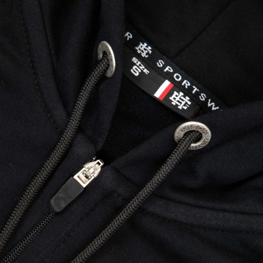 Bluza z kapturem męska Zip Extreme Hobby "CLUSTER" - czarny