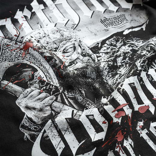 Longsleeve Dobermans Aggressive "Northman" LS344 - granatowy