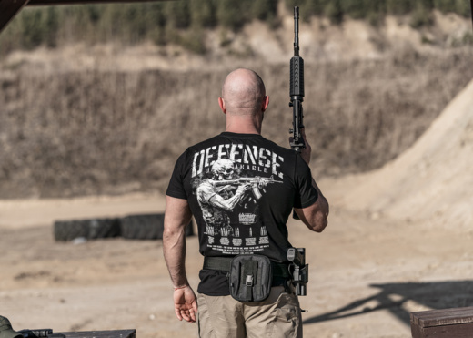 Koszulka T-shirt Dobermans Aggressive "DEFENSE UNBREAKABLE" TS377B - biała