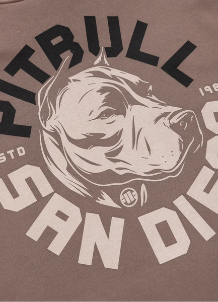 Bluza męska z kapturem PIT BULL DOG SD - bordowa