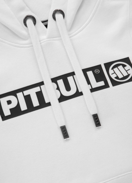 Bluza damska z kapturem PIT BULL "Hilltop" - biała