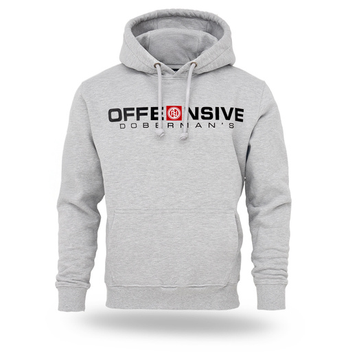 Bluza z kapturem Dobermans Aggressive "OFFENSIVE II BK405" - szara