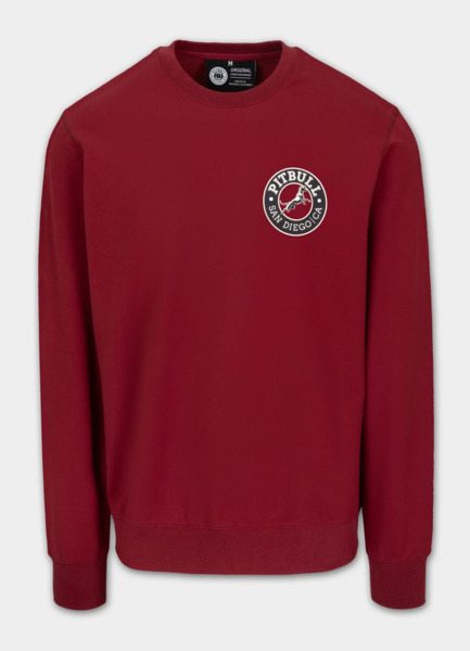 Bluza męska PIT BULL "SAN DIEGO CA" - bordowy