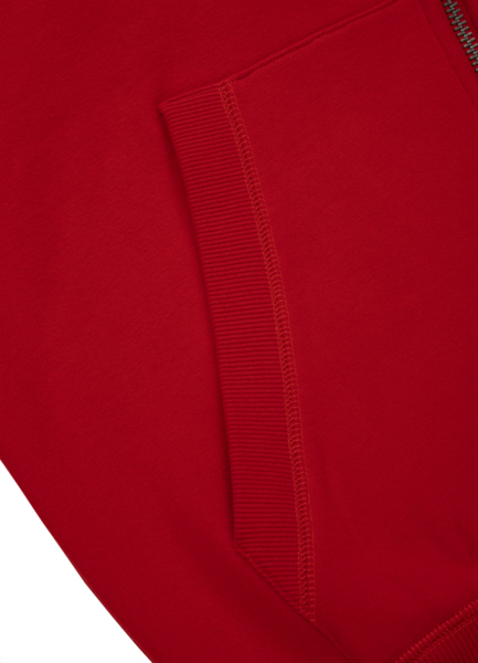 Bluza rozpinana z kapturem PIT BULL "Small Logo" '20 - czerwona