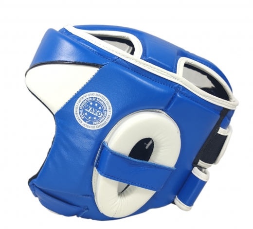 Kask bokserski ochraniacz głowy Masters KT-COMFORT (WAKO APPROVED) - niebieski 