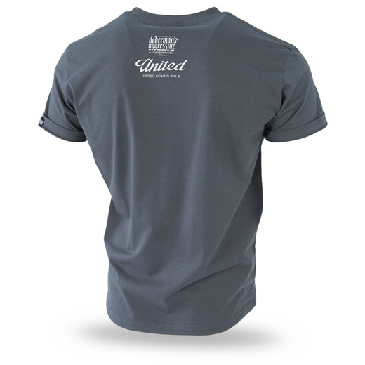 Koszulka T-shirt Dobermans Aggressive "BOXING" TS281G - grafitowa
