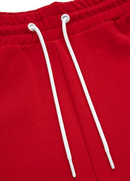 Szorty spodenki dresowe PIT BULL Terry "Small Logo" - czerwone