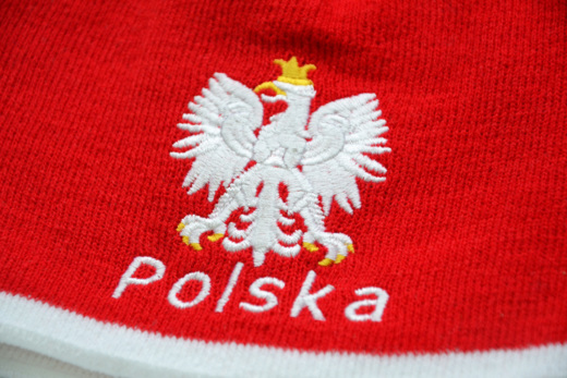 Winter acrylic hat Emblem - red