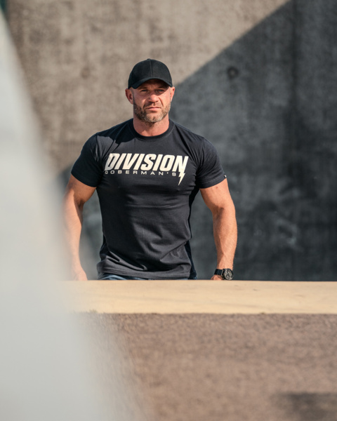 Longsleeve Dobermans Aggressive "Lightning" LS352 - granatowy