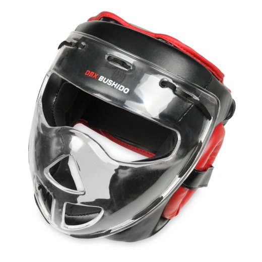 The Bushido boxing sparring helmet with the ARH-2180 mask
