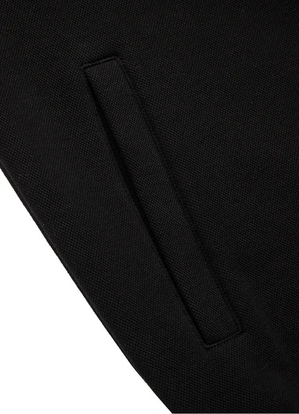 Bluza rozpinana z kapturem PIT BULL "Pique Logo" - czarna