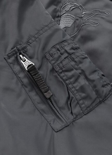 PIT BULL "HACKET" transitional bomber jacket - graphite
