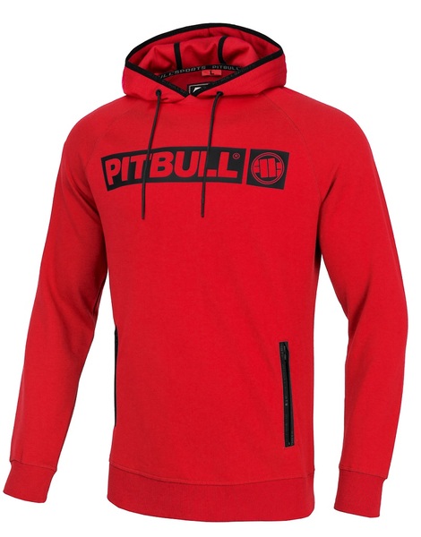 Bluza PIT BULL "Falcon Hilltop" z kapturem - czerwona