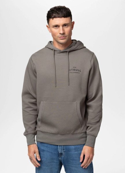 Bluza męska z kapturem PIT BULL "SAMPSON" - szarobrązowy