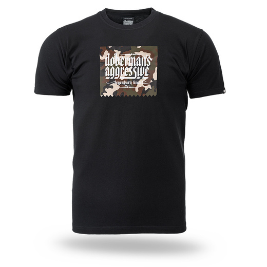 Koszulka T-shirt Dobermans Aggressive "CAMO" TS395 - czarna