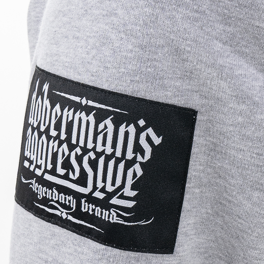 Dobermans Aggressive Zip Hoodie &quot;Aggressive BZ236&quot; - gray