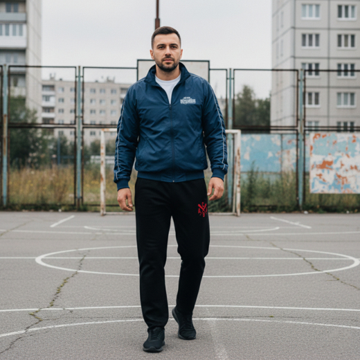 Spodnie dresowe Extreme Adrenaline "ACAB" czarno-czerwone