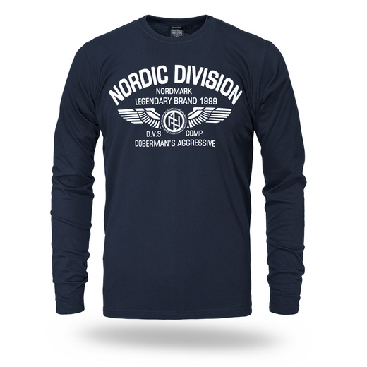 Longsleeve Dobermans Aggressive "N.DIVISION" LS409 - granatowy