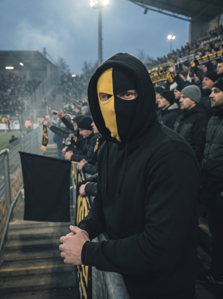 Yellow and black balaclava II