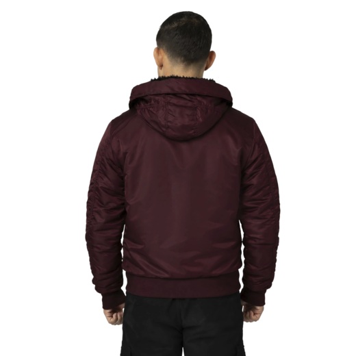 PIT BULL "Encino" winter jacket - burgundy