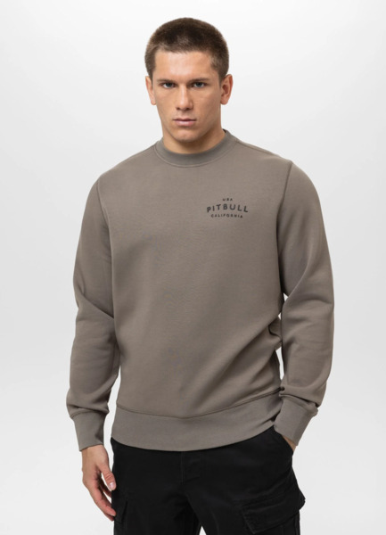 PIT BULL "SAMPSON" men's sweatshirt - brown