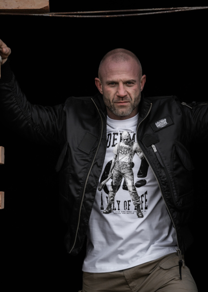 Koszulka T-shirt Dobermans Aggressive "WAY OF LIFE" TS369C - czerwona