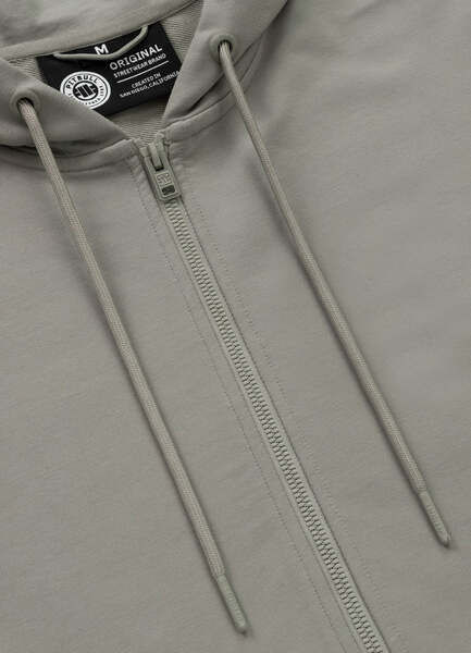 Bluza rozpinana z kapturem PIT BULL "SMALL LOGO NUGGET" - szałwiowy