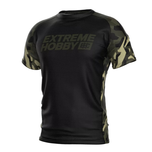 Extreme Hobby Technical T-Shirt | JUNGLE PANTHER - Black