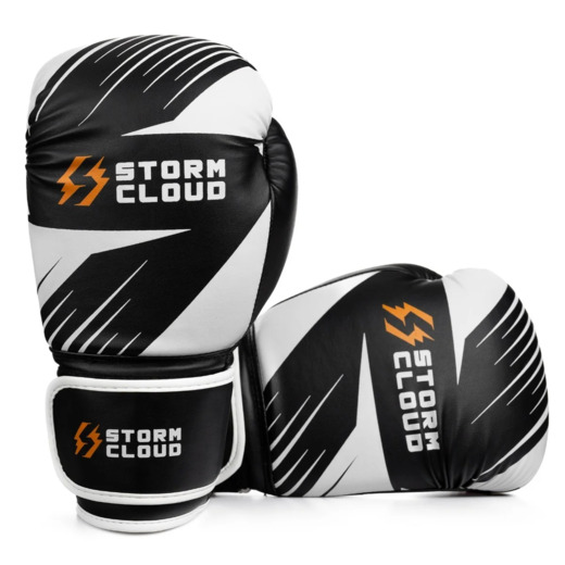 StormCloud "Lynx 2.0" Boxing Gloves - Black and White