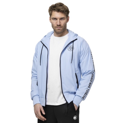 Kurtka przejściowa PIT BULL "Athletic Tape" - błękitny
