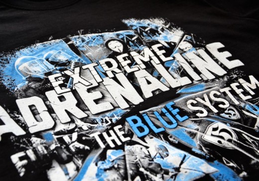 T-shirt Extreme Adrenaline &quot;Fuck The Blue System&quot;