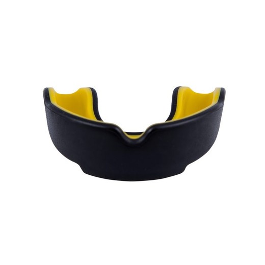 StormCloud single jaw mouthguard - black / yellow
