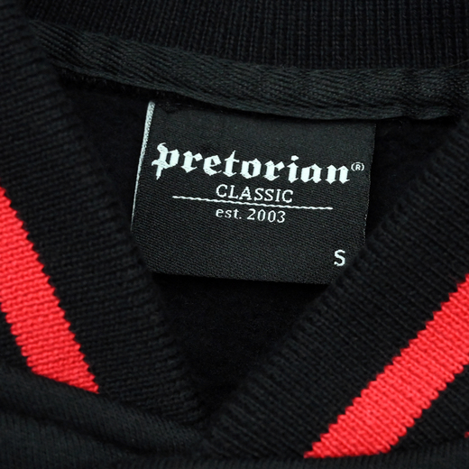 Bluza bejsbolówka Pretorian "Est. 2003" - czarno/czerwona