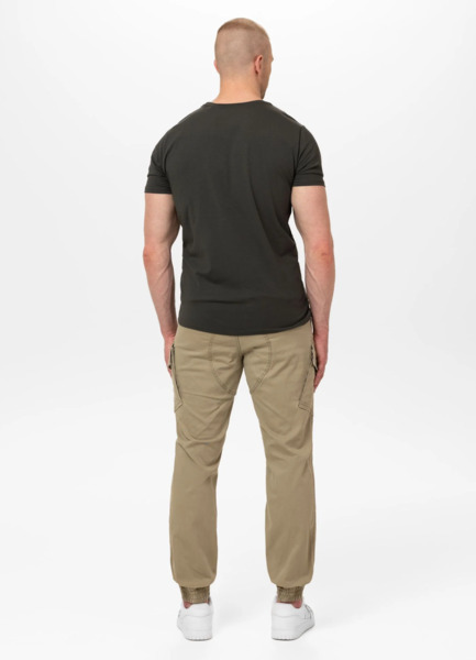 Spodnie PIT BULL Jogger bojówki męskie "SCOTT" - piaskowy