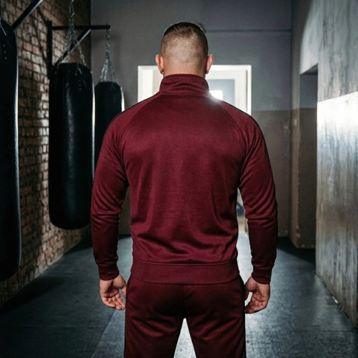 Dres sportowy męski Extreme Hobby "MODE" - komplet bordowy