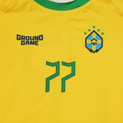 Rashguard GROUND GAME Brazil Football krótki rękaw