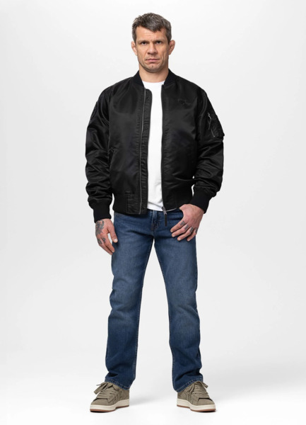 Kurtka bomberka przejściowa PIT BULL "MA-1 AKRON" - czarny