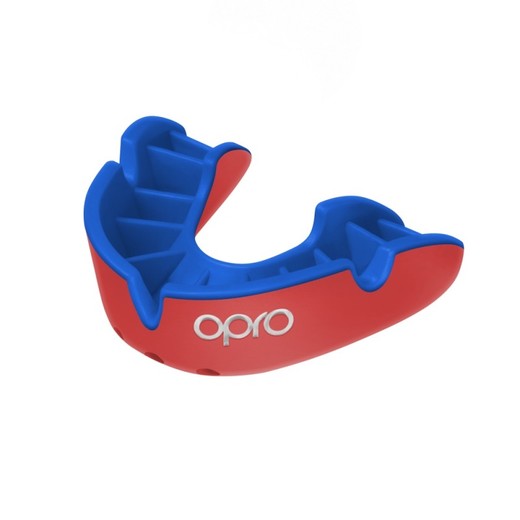 Opro Silver Mouth Guard - Red / Blue
